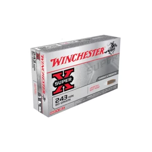 Winchester Ammo 243 Win 80 grain JSP (20)
