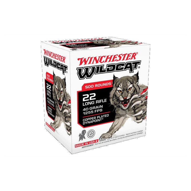 Winchester Ammo 22 LR 40 grain LRN PR W/CAT (50)