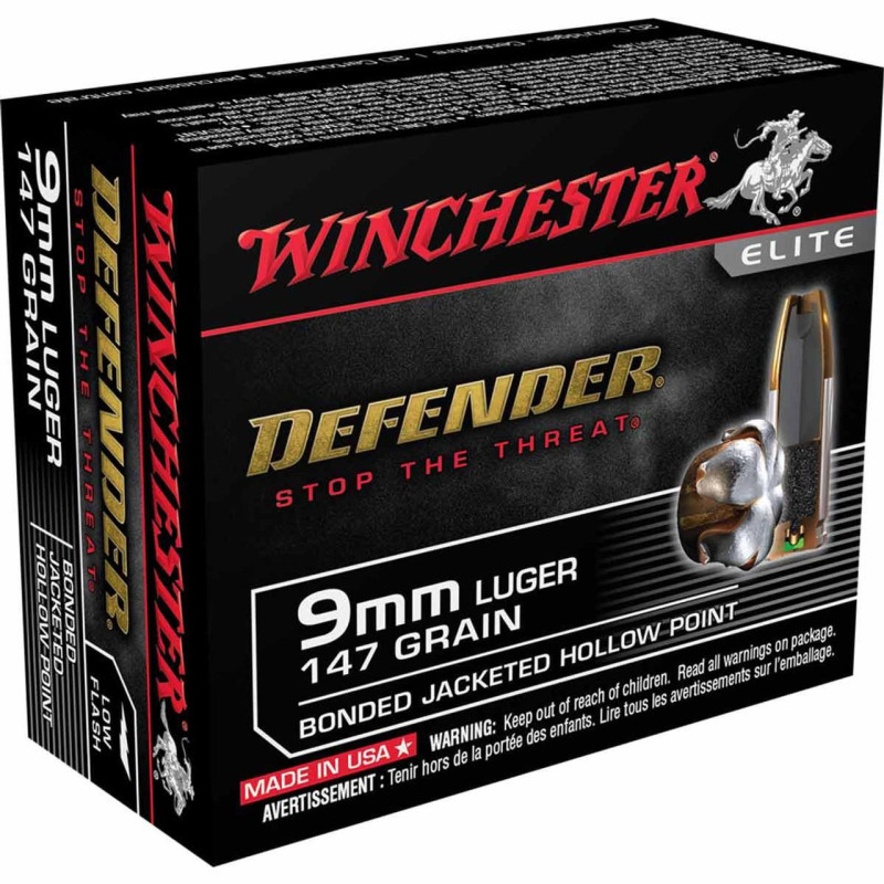 Winchester Ammo 9mmP 147GR Comm Bonded (20)