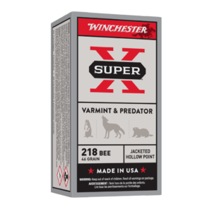 Winchester Ammo 218 BEE 46 GR HP SX (50)